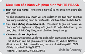 the bao hanh whitepeaks